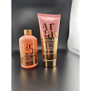 Daisy Fuentes Argan Collagen Skin Firming Body Lotion‎ 7 Oz And Bubble Bath NEW